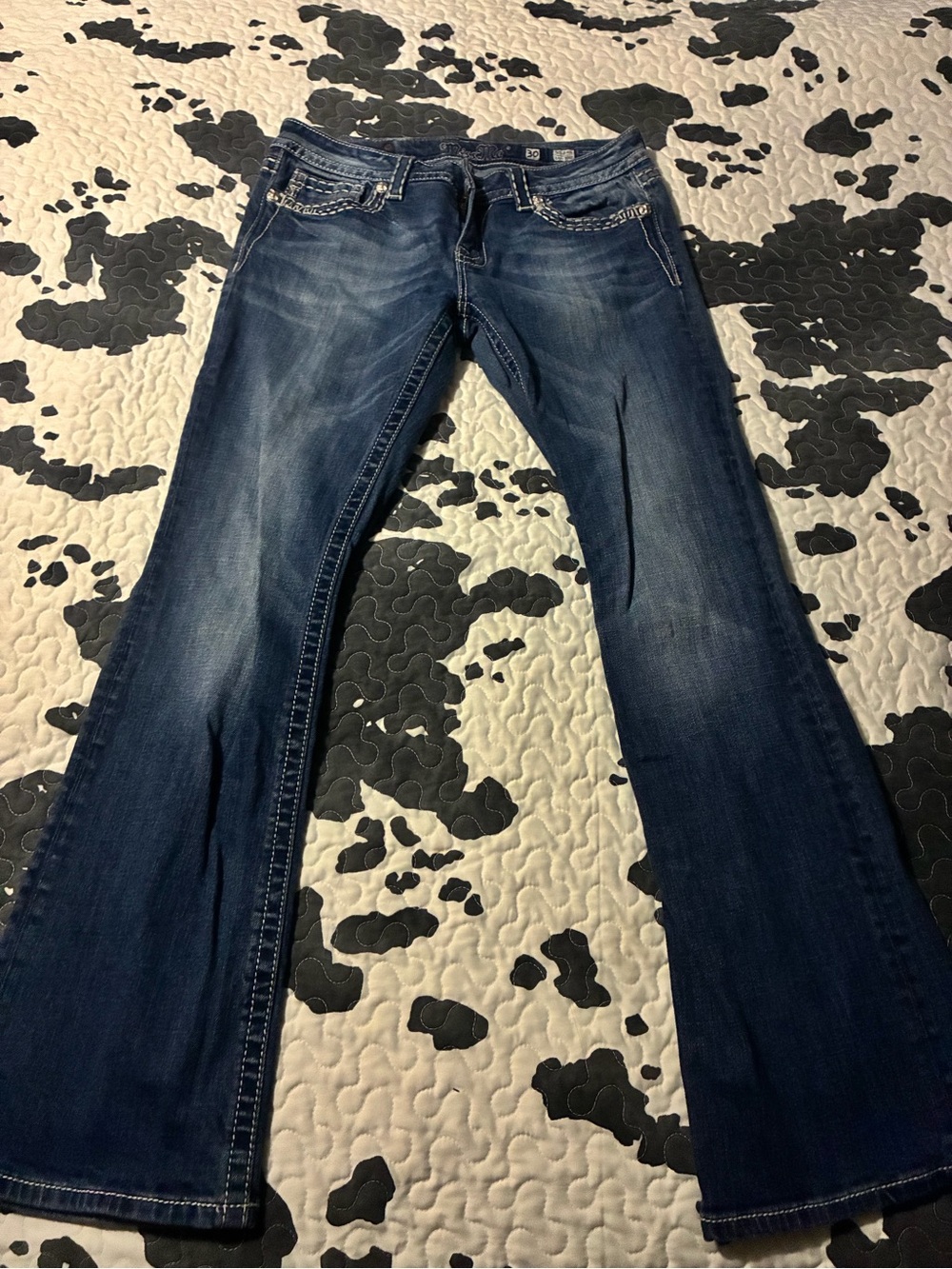 Women's Dark Blue Bootcut Jeans